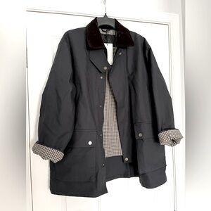 NWT Zara barn jacket with removable hood